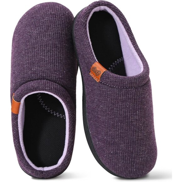 Luxurious Two-Tone Slippers for Women - Arch Support & Moisture-Wicking Design - Picture 1 of 6